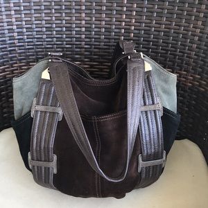 Vintage 80’s Genuine Leather Suede Bag by TIGNANELLO